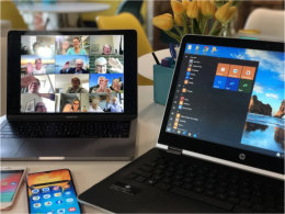 Laptop and tablet computers & a mobile phone